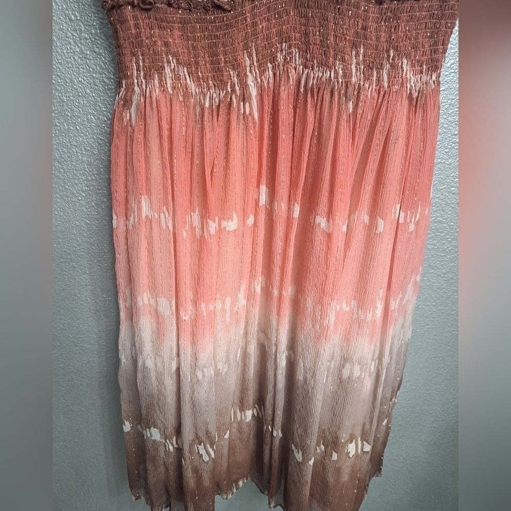 BCBGMAXAZRIA Silk Ombre Dress Size M - Picture 12 of 16
